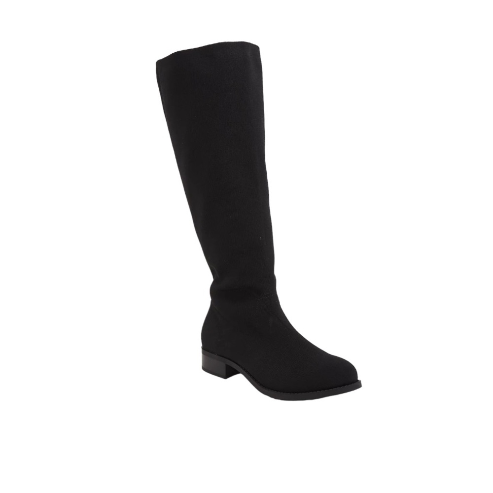 Torrid Black Elastic All Over Stretch Knee High Boot Size 9W